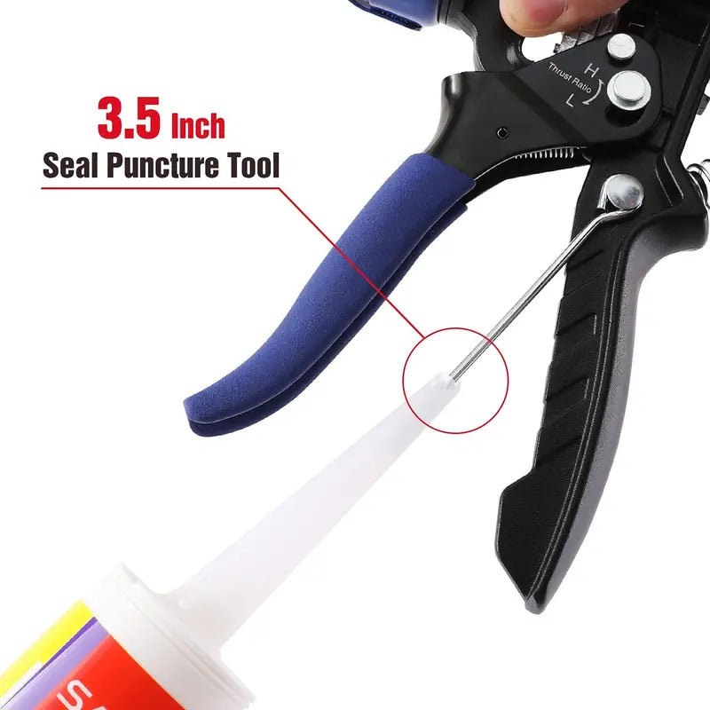WORKPRO Adjustable Thrust Caulking Gun for Standard Cartridge Tubes