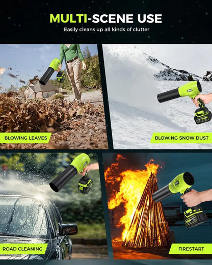 Cordless Leaf Blower with Extended Nozzle, Lightweight Handheld Design & Charger