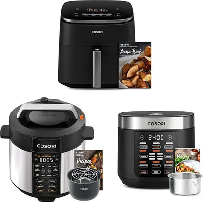 COSORI 6-Quart 9-in-1 Pressure Cooker  Stainless Steel Multi-Cooker with Sous Vide, Slow Cook, Sauté & Rice Functions (1100W)