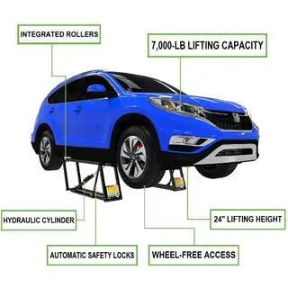 Heavy-Duty 7,000 lb Portable Vehicle Lift for Large SUVs and Trucks