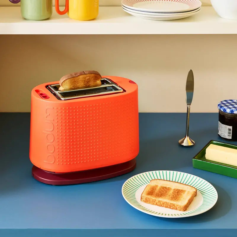 Bodum Bistro 2-Slice Toaster  Vibrant Red