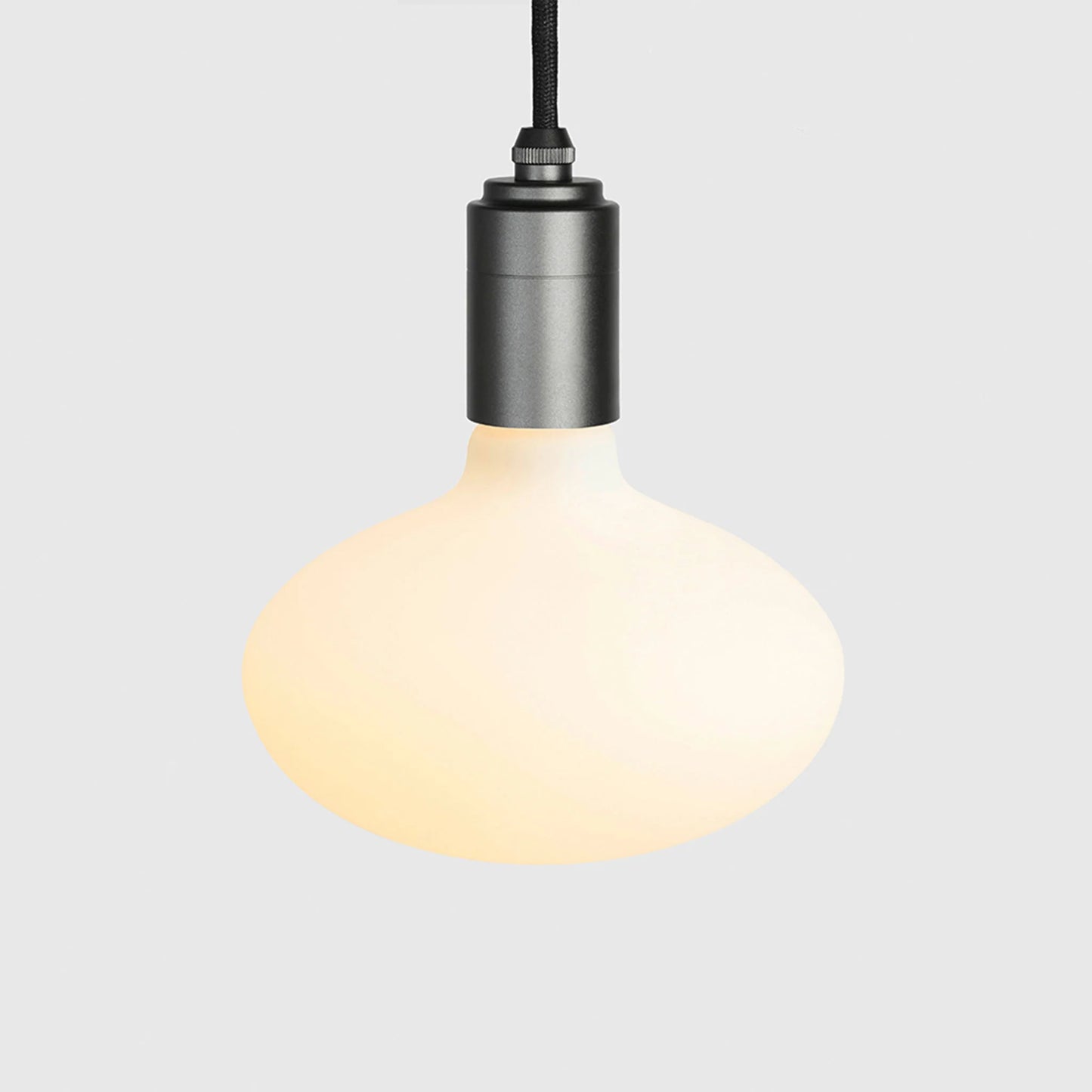 Oval Dim-to-Warm Pendant Light in Graphite