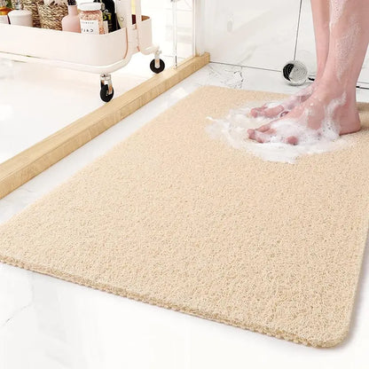 Non-Slip Shower Mat with Quick-Drain Texture and Secure Grip