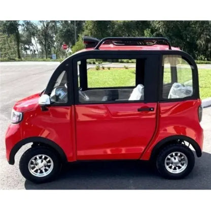 2022 [Brand] Electric 4-Seat Golf Cart  Low-Speed Vehicle with Climate Control (AC + Heater), Street-Legal Options Available