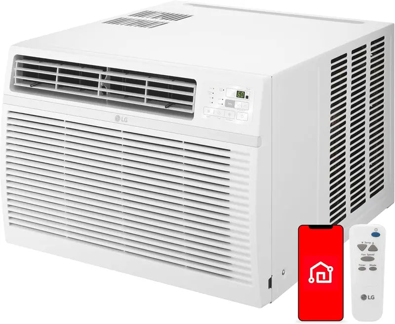 LG 6,000 BTU Window Air Conditioner  115V Efficient Cooling for Spaces up to 250 sq ft