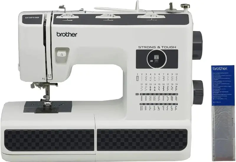 Heavy-Duty Free-Arm Sewing Machine Featuring 37 Stitches and 6 Attachments