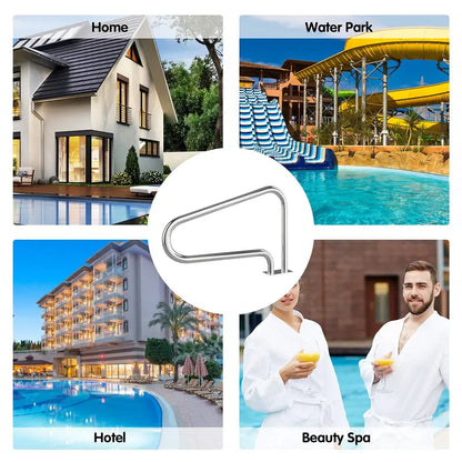 2-Pack Pool Safety Handrails  Quick-Install Grab Bars for Spas and Swim Areas