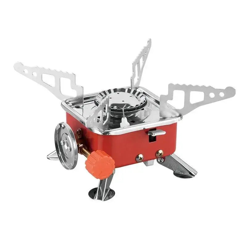Portable Butane Gas Stove  Lightweight Single Burner, Non-Stick Surface, 2800W Power, Travel-Friendly