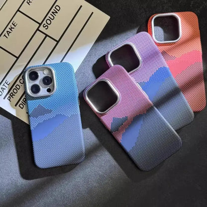 MagSafe-Compatible iPhone Case with Alloy Mount Bracket & 3D Texture Relief