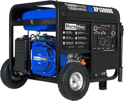 DuroMax XP13000EH Dual-Fuel Portable Generator  13,000W Electric Start for Gas or Propane