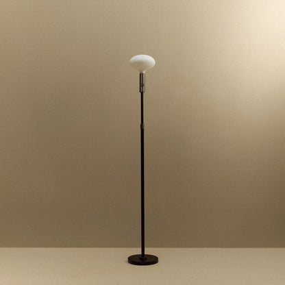Poise Adjustable Floor Lamp in Graphite + Oval II