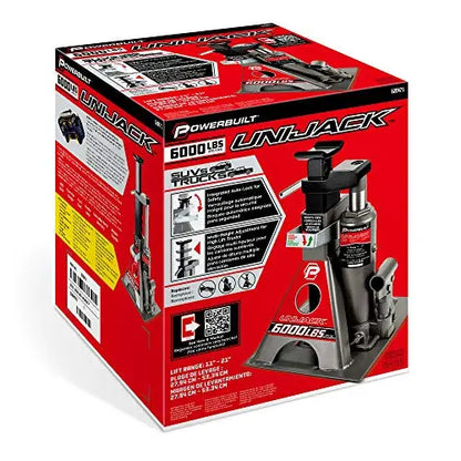 Powerbuilt 3-Ton All-in-One Bottle Jack with Integrated Jack Stands  6000 lb Total Load Capacity