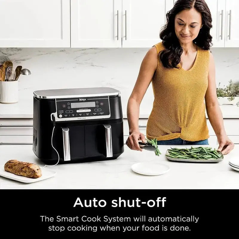 Ninja DZ550 Foodi DualZone Oven  10-Quart 6-in-1 Smart Air Fryer & Roaster