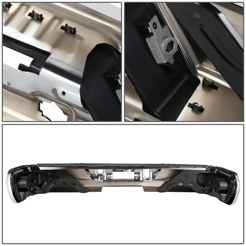 Chevrolet/GMC Silverado & Sierra 1500 Rear Bumper  No Exhaust Cutouts or Parking Sensor Holes (20192023)