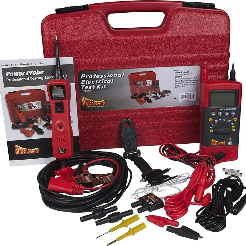 Power Probe Professional Electrical Diagnostic Test Kit  Red Edition