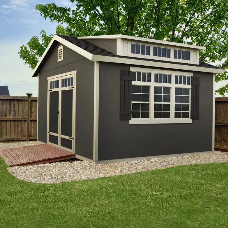 Windemere 10 ft. x 12 ft. Storage Shed  Spacious Outdoor Utility Structure