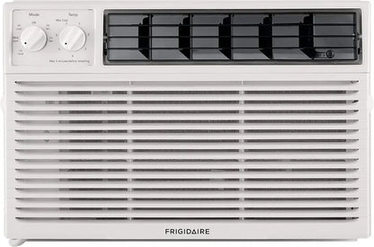 5000 BTU Quiet Window Air Conditioner  250 Sq Ft Cooling, 2 Fan Speeds, Auto-Restart, White Finish