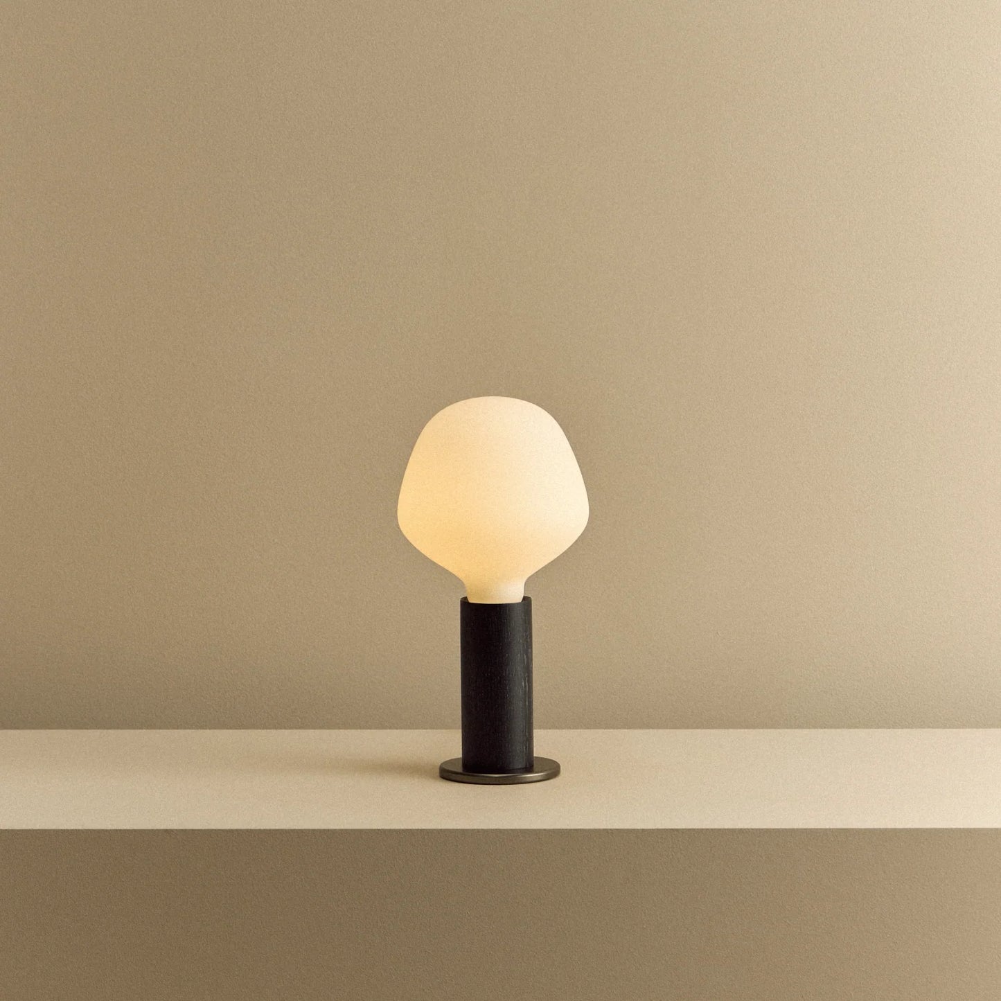 Knuckle Table Lamp in Blackened Oak + Enno