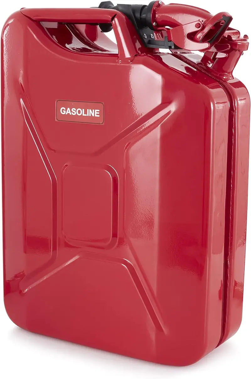 Authentic CARB Jerry Can with Spout, 5.3 Gallon (20L), Red  Durable Fuel Container