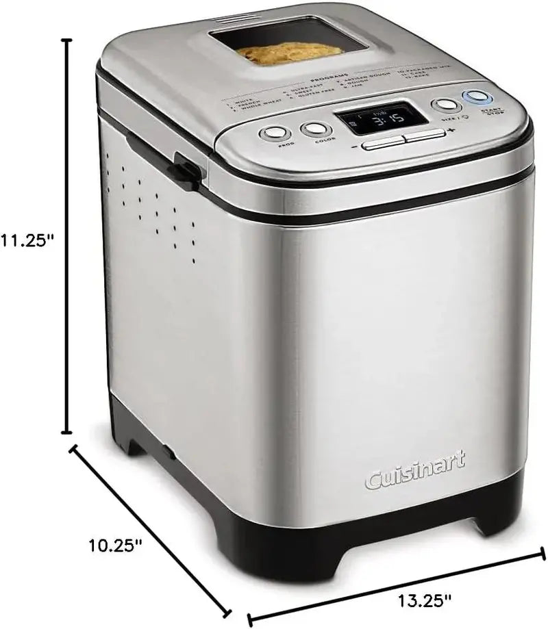 Cuisinart Compact Automatic Bread Maker for Loaves up to 2 Pounds, Ideal for Home Baking