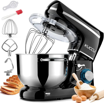 6.5-Quart 6-Speed Tilt-Head Stand Mixer — Heavy-Duty Kitchen Mixer with Dough Hook, Whisk, Beater & Egg Separator