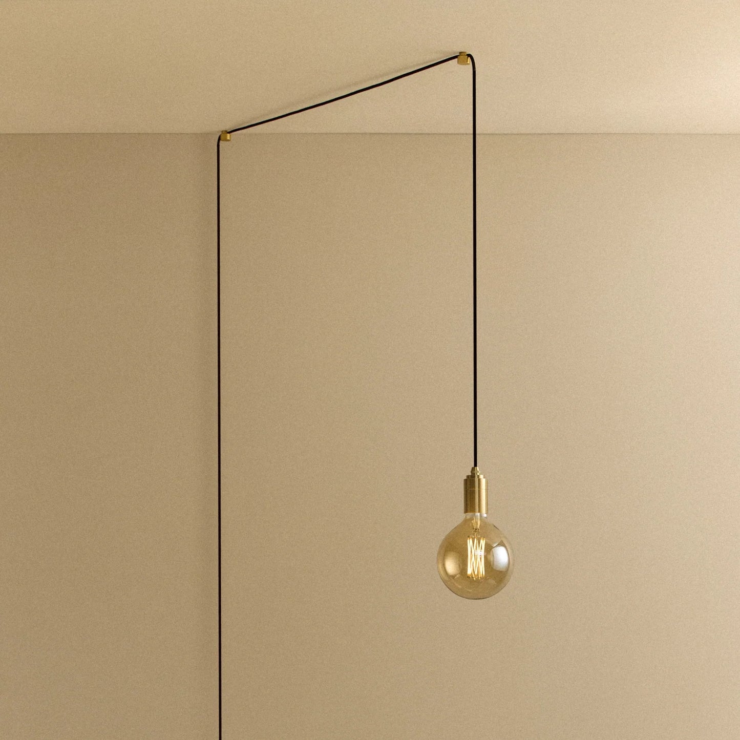 Gaia Plug-In Pendant in Brass