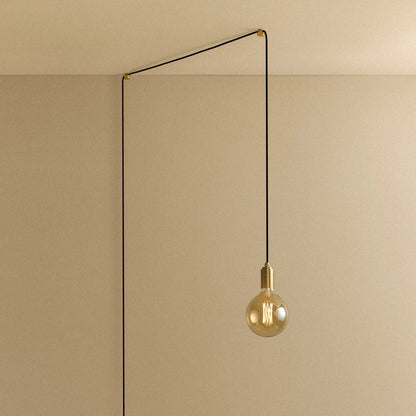 Gaia Plug-In Pendant in Brass