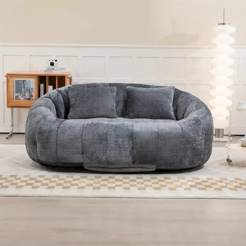 Adult Multi-Color Bean Bag Chair  Large Lazy Sofa for Relaxation and Casual Seating