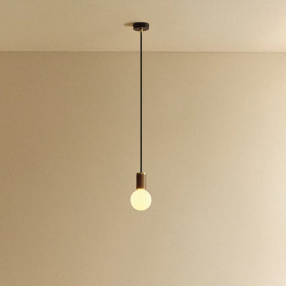 Porcelain II Pendant Light in Walnut