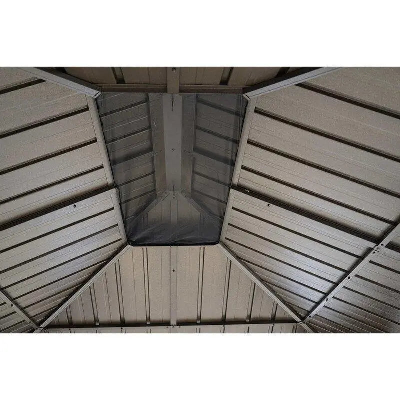 Dahlin 12′ x 10′ Aluminum Hardtop Patio Gazebo  Weather-Resistant Outdoor Shelter