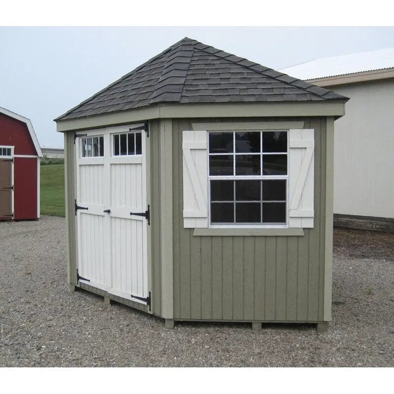 Colonial 10′ x 10′ Wooden Storage Shed  Premium Garden Shed