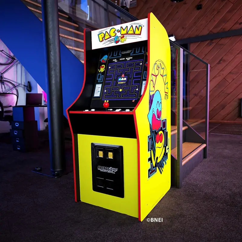 Bandai Pac-Man Arcade Cabinet  Full-Size 4-Foot Replica Featuring 12 Classic Games