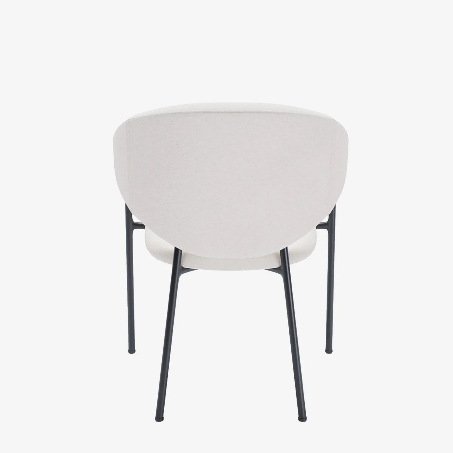 Lot de 2 chaises avec accoudoir design en velours blanc cr me Jeanne