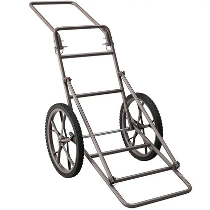 Heavy-Duty Folding Deer Hauler Cart — 500 LB Utility Dolly for Hunting Gear