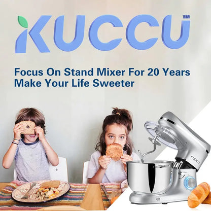 6.5-Quart 6-Speed Tilt-Head Stand Mixer — Heavy-Duty Kitchen Mixer with Dough Hook, Whisk, Beater & Egg Separator