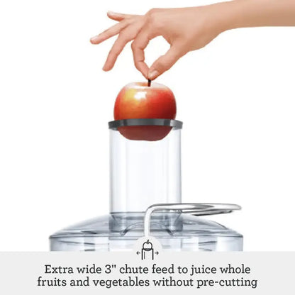 Breville BJE200XL Juice Fountain Compact — Centrifugal Juicer with 25 oz Capacity and Stainless Steel Design