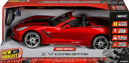 New Bright (1:8) Corvette Battery Radio Control Sports Car, 60816U-R
