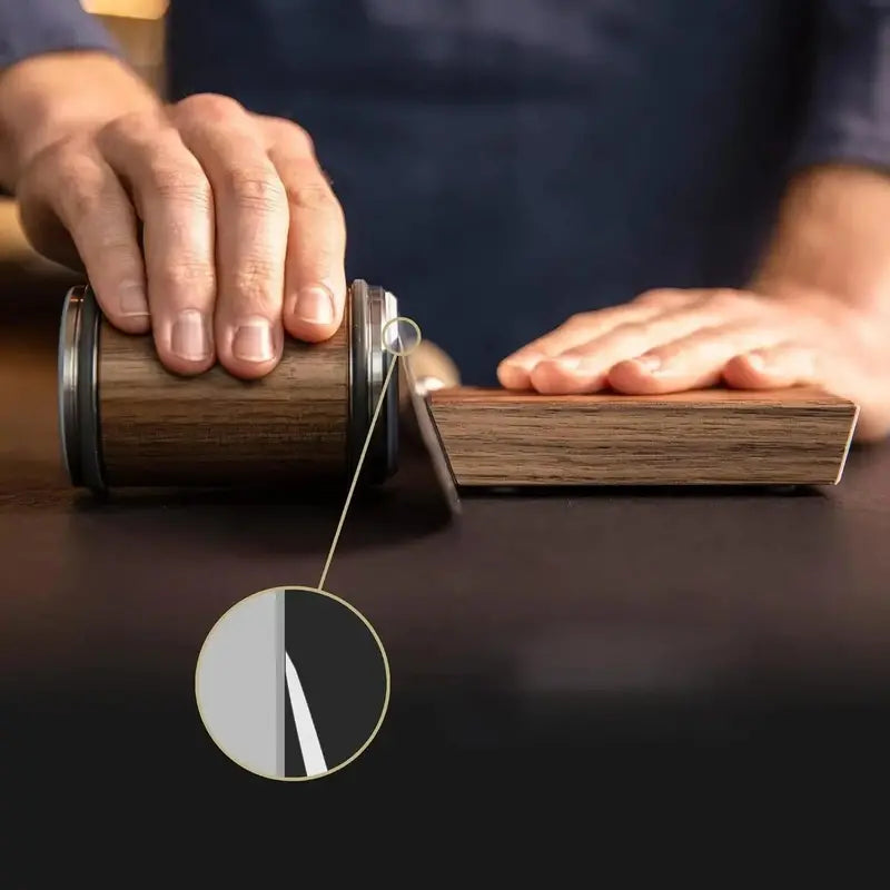 Dual-Angle Rolling Knife Sharpener  Precision Edge Restorer for Home Chefs