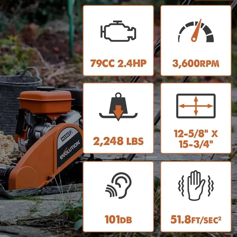 Electric Plate Compactor  Heavy-Duty Vibratory Tool for Pavers, Turf, Soil & Sand Leveling