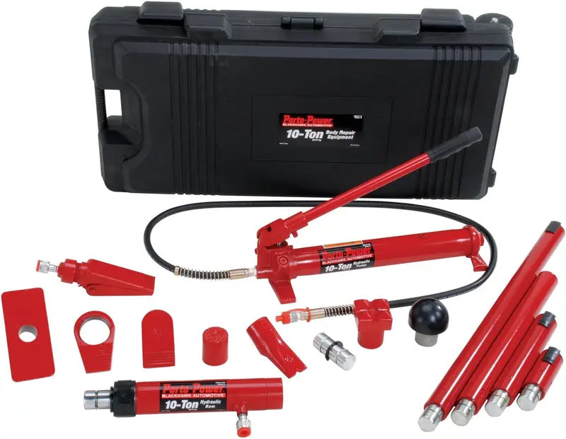 B65115 Hydraulic Body Repair Kit  19-Piece, 10-Ton Capacity Set for Auto Collision Restoration