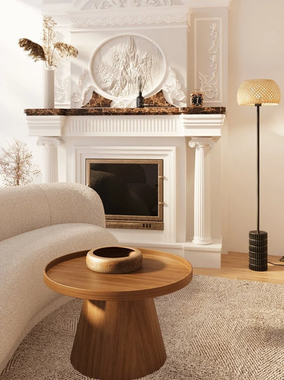 Table d'appoint ronde en bois