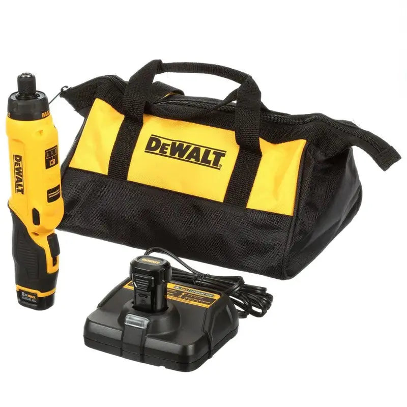 DEWALT 8V MAX Gyroscopic Cordless Screwdriver  Adjustable Grip Kit with 2 Batteries & Charger