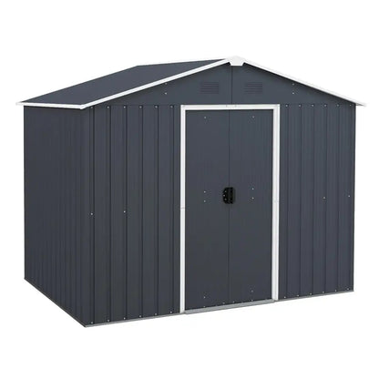 Freestanding Outdoor Storage Shed with Reinforced Floor & Lockable Door