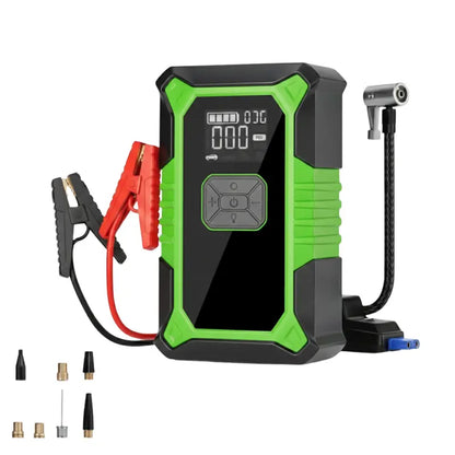 12V Lithium Jump Starter — 3000A Peak, Integrated 150 PSI Cordless Tire Inflator
