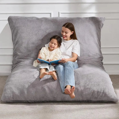 Hobestluk 3-in-1 Convertible Bean Bag  Floor Cushion, Lounger, or Seating Sofa