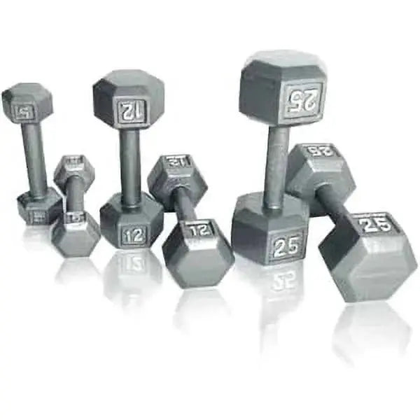 CAP Barbell Single 85-Pound Hexagonal Dumbbell  Durable Cast Iron, Non-Roll Design