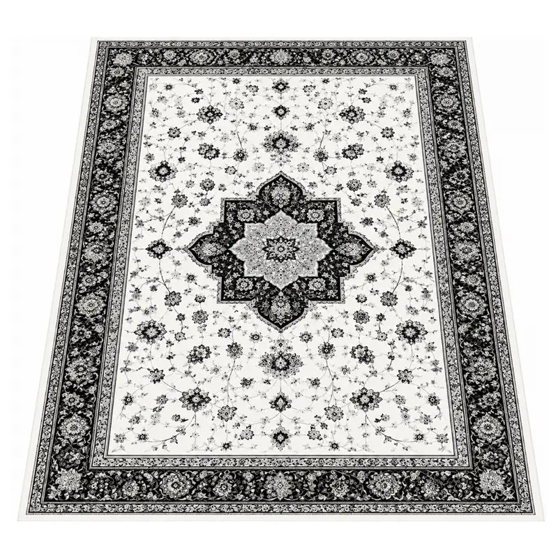 8×10 ft Washable Indoor-Outdoor Area Rug with Non-Slip TPR Backing