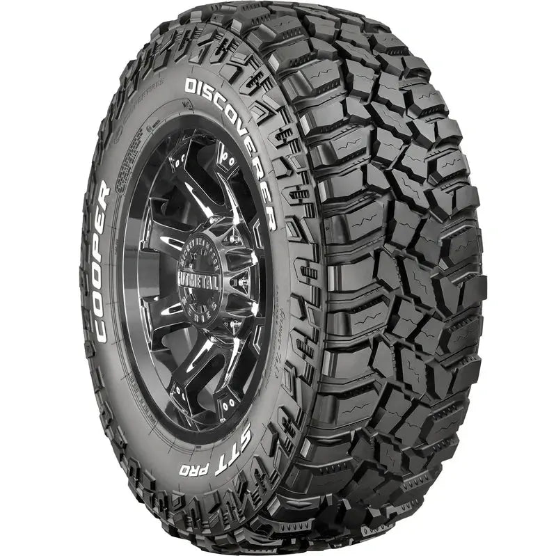 Four Cooper STT Pro LT 275/70R18 E-Rated Mud-Terrain Tires  Aggressive Tread Design