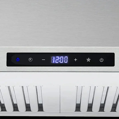 COSMO 30″ Ducted Wall-Mount Range Hood with 380 CFM Ventilation and Modern Vista Design