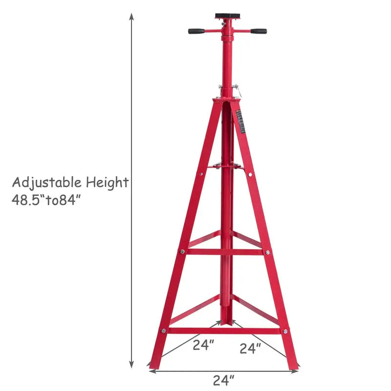 2-Ton High-Reach Tripod Jack Stand for Vehicle Undercarriage Support